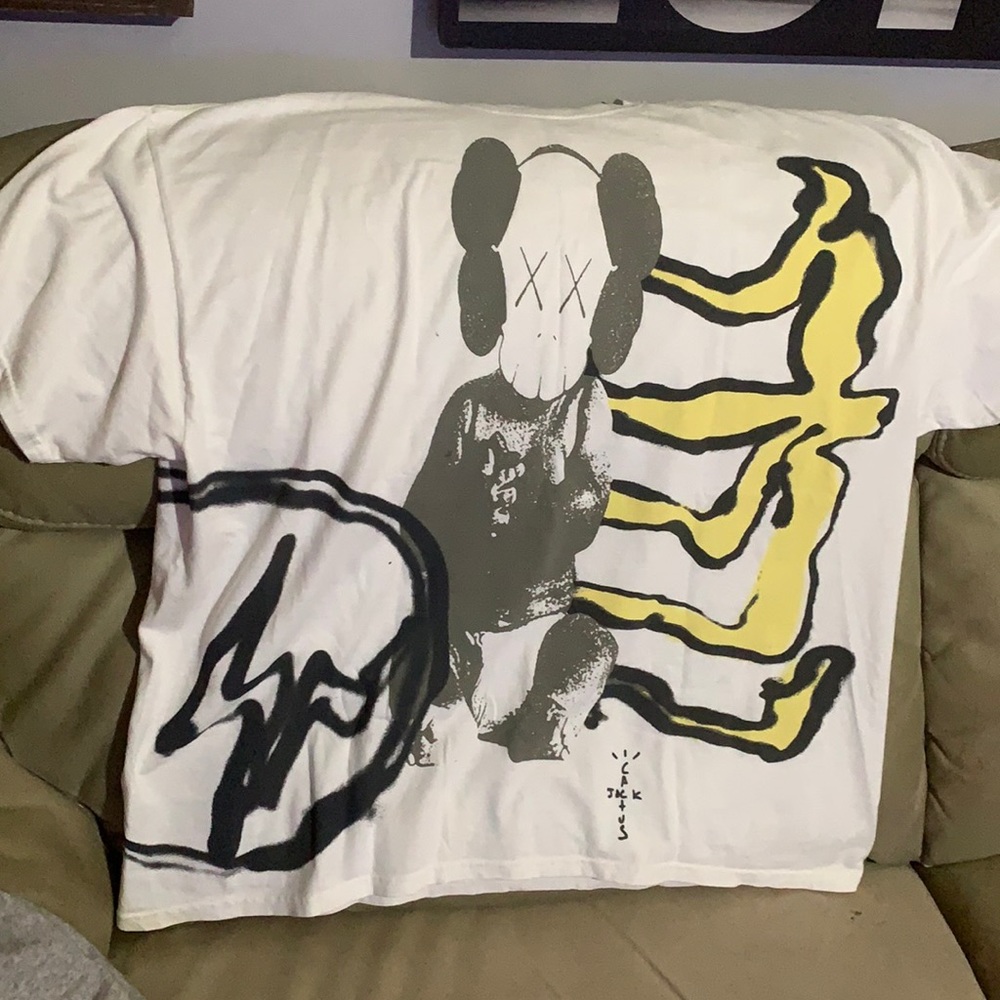 Travis Scott Cactus 🌵 Jack ,  KAWS , Fragment collaboration T-Shirt size XL NWT